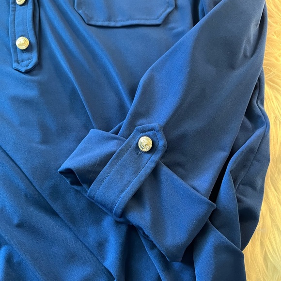 Karl Lagerfeld slow fashion, preppy, corp core, minimalist long sleeve shirt - Picture 8 of 10